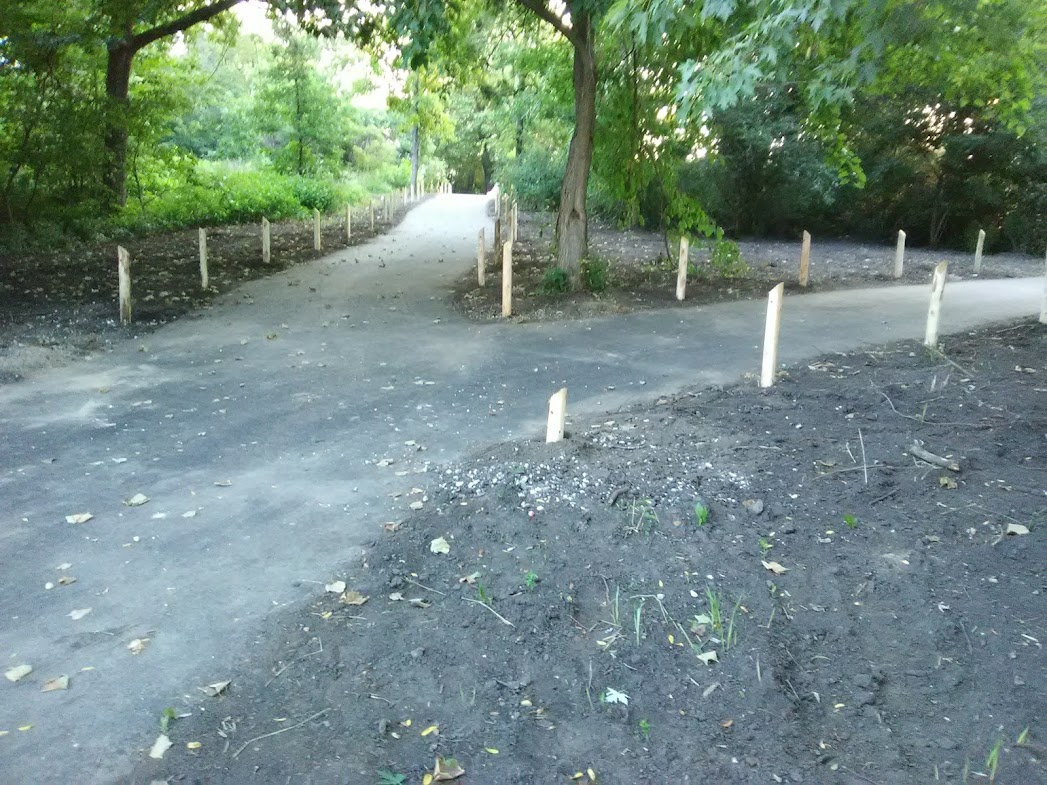 Sneak peek at the new handicapped accessible path